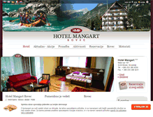 Tablet Screenshot of hotel-mangart.com